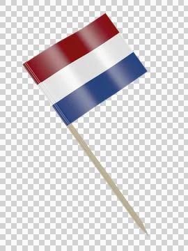 Toothpick with the flag of the Netherlands Stock Illustration
