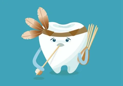 Toothpick of indian Stock Illustration