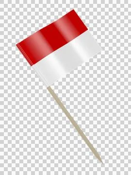 Toothpick with Indonesian flag Stock Illustration