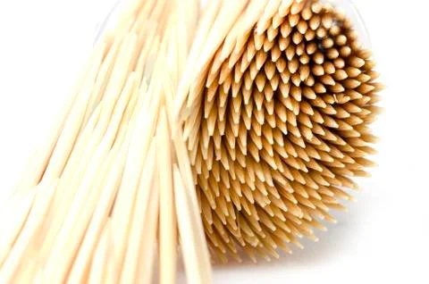Toothpick isolated on white background Stock Photos