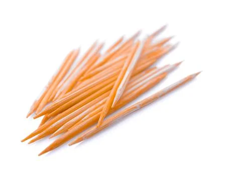 Toothpick isolated on white background Stock Photos