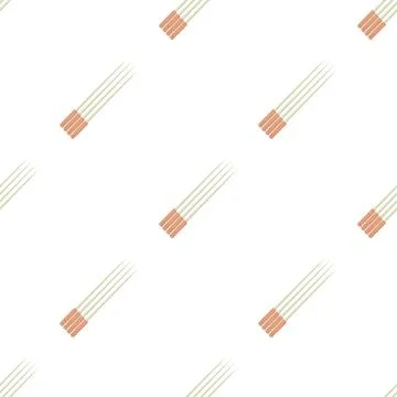 Toothpick pattern seamless vector Stockillustratie