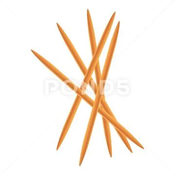 Toothpick stack icon, cartoon style 스톡 일러스트