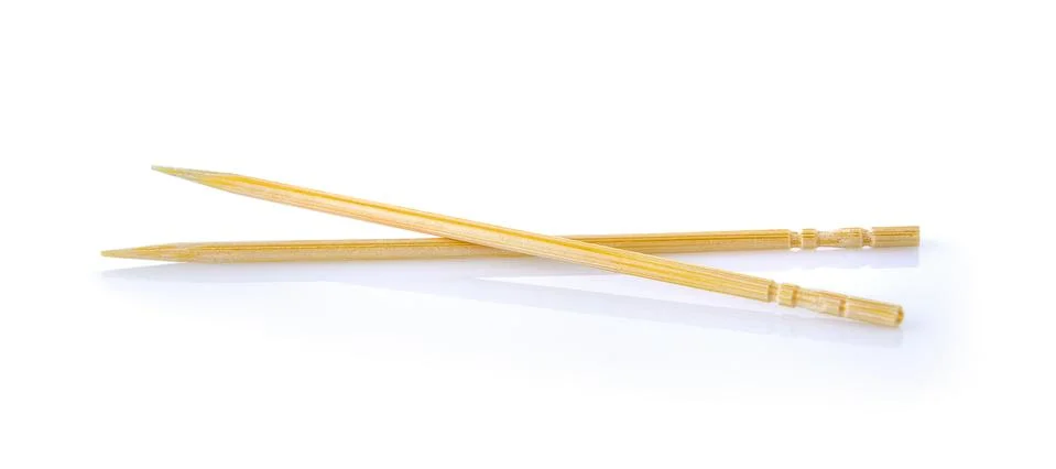 Toothpick on white background Stock Photos