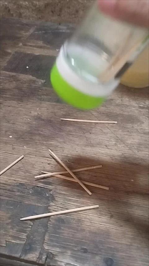 Toothpicks made in Indonesia Stock Footage 291210217