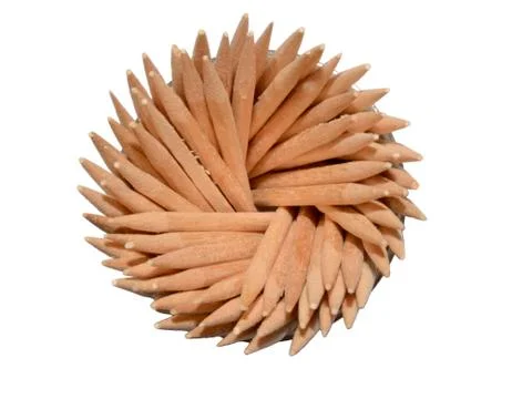 Toothpicks twisted in a spiral Stock Photos