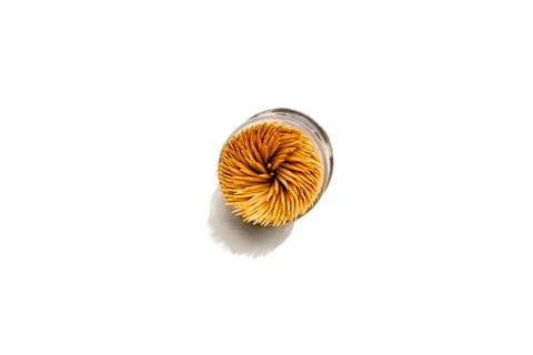 Toothpicks on a white background Foto stock