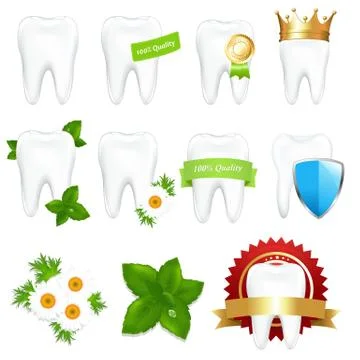 Tooths set Stock Illustration