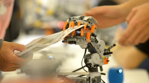 Toothy robot Stock Footage 42615090