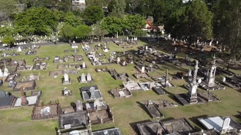 Toowong Graveyard Aerial 9 스톡 동영상 280883003