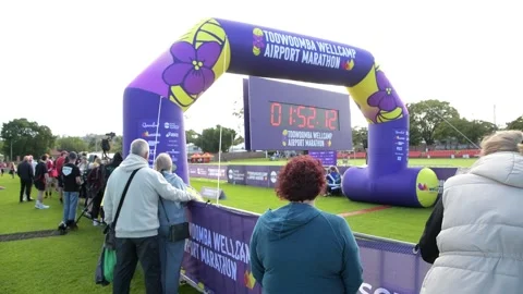 Toowoomba marathon event on the 4th May 2025. Stock Footage 308339844