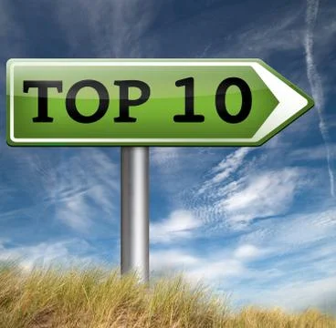 Top 10 charts Illustrazione stock