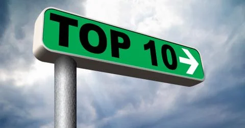 Top 10 charts Stock Illustration