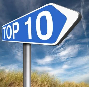 Top 10 charts Stock Illustration