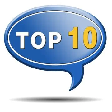 Top 10 icon Stock Illustration