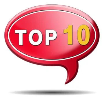 Top 10 icon Stock Illustration
