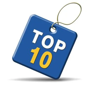 Top 10 icon Stock Illustration
