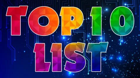 Top 10 List 003 Stock Illustration