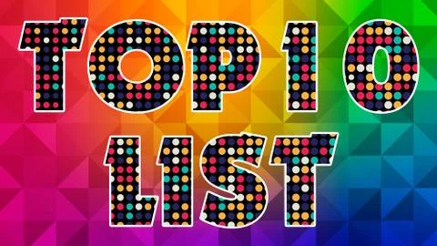 Top 10 List 005 Illustrazione stock