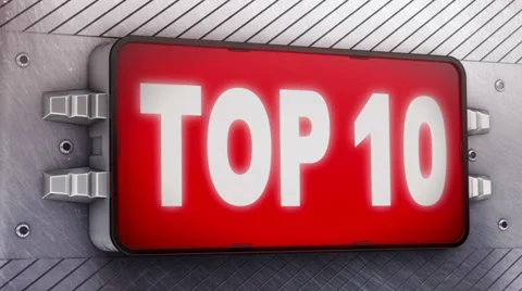 Top 10. Looping. Stock Footage 34361131