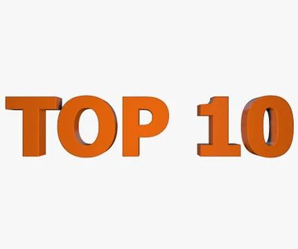 Top 10 text Stock Illustration