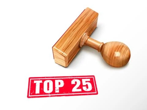 Top 25 text and stamp Stock Illustration