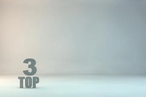 Top 3 on background Stock Illustration