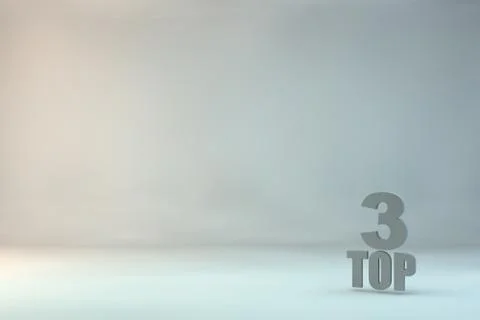 Top 3 on background Stock Illustration