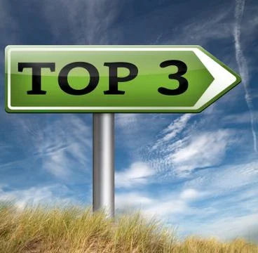 Top 3 charts Illustrazione stock