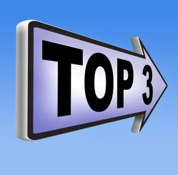 Top 3 charts Stock Illustration