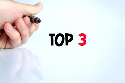 Top 3 text concept Stock Photos