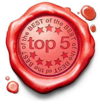Top 5 charts Stock Illustration