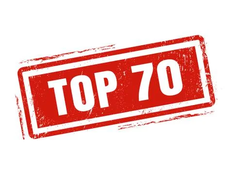Top 70 red stamp style Stockillustratie