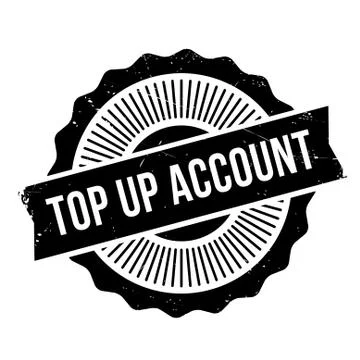 Top Up Account rubber stamp 스톡 일러스트