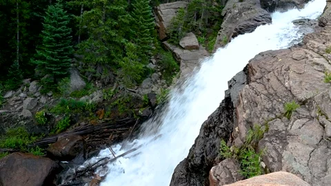 Top of Alberta Falls Stock Footage 159028603