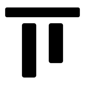 Top alignment Vector Icon Design Illustration Stock Illustration