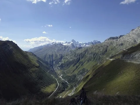 Top of the Alps Mountain (4K Drone Footage) 库存影片 71670213