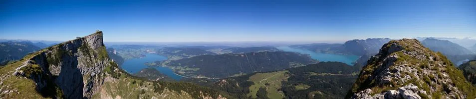 On top of the alps Stock Photos
