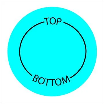 Top and Bottom  vector - Art &amp; Illustration Illustrazione stock