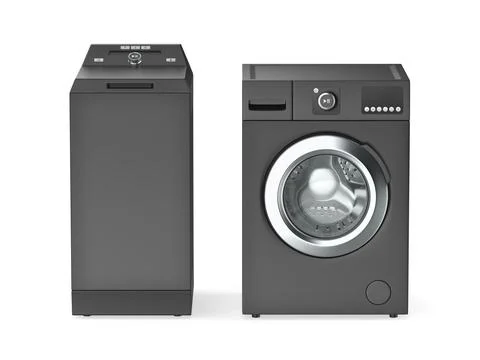 Top and front load washing machines Stock Illustration