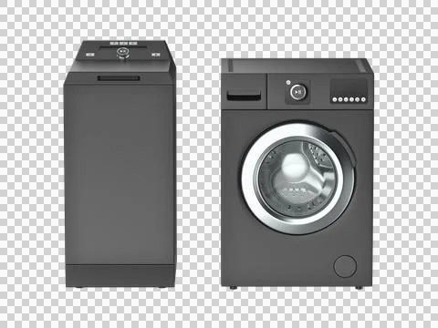 Top and front load washing machines Stock Illustration