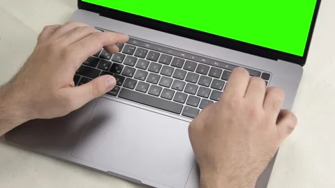 Top and side view male hands on the keyboard-3 Stock Footage 169441013