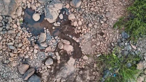 Top angle shot of river rock. Stock Footage 254273092