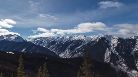 Top of Aspen Mountain Timelapse Stock Footage 89575153