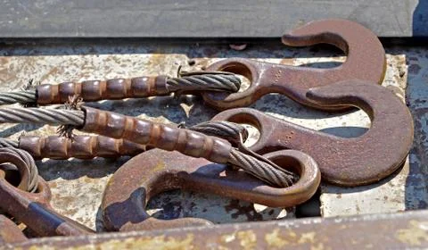 Top beam of crane mobile Stock Photos