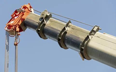 Top beam of crane mobile Stock Photos
