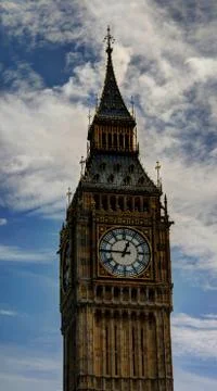 Top of Big Ben tower Stock Photos