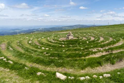 Top of Black Forest Belchen Stock Photos