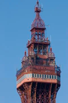 Top of the blackpool tower Stock Photos