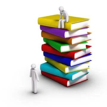 Top of the books Stock Illustration